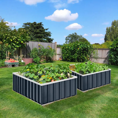 Planter Box / Garden Box/ Raised Garden Bed 900x900x400 GREY steelmates